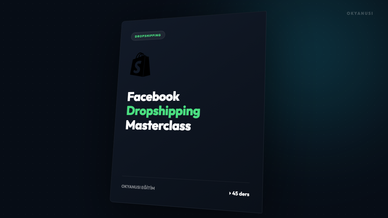 Facebook Dropshipping Masterclass