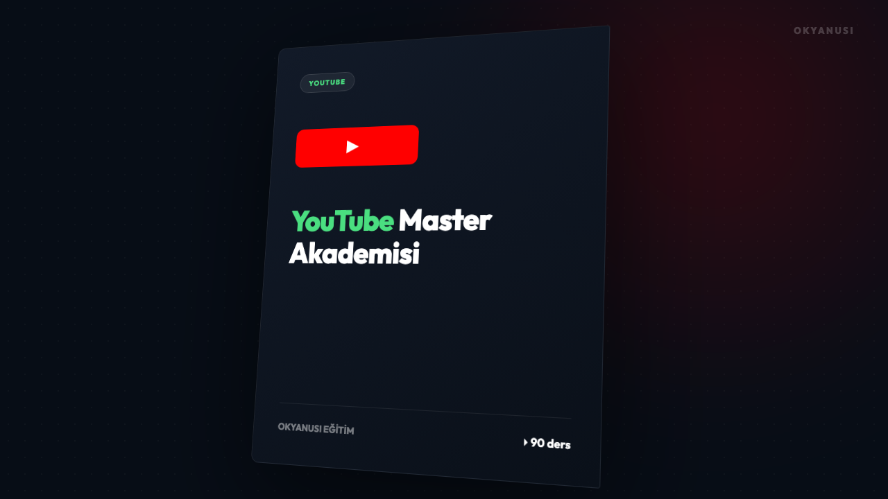 YouTube Master Akademisi