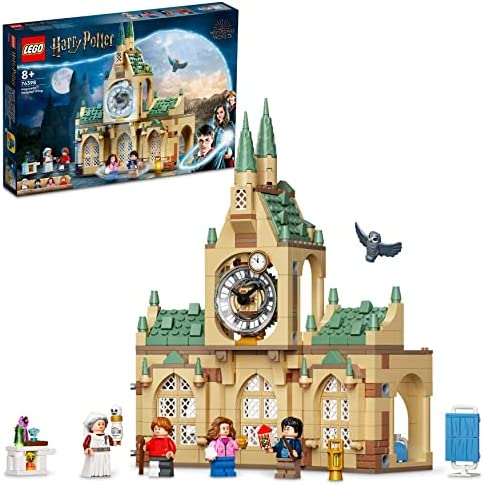 LEGO 76398 Harry Potter Hogwarts Hospital Wing Buildable Castle Toy for Girls and Boys with Clock Tower, Buildable Set from The Prisoner of Azkaban