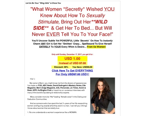 Wing Girl Secrets – How to Bring Out Her the Wild Side |