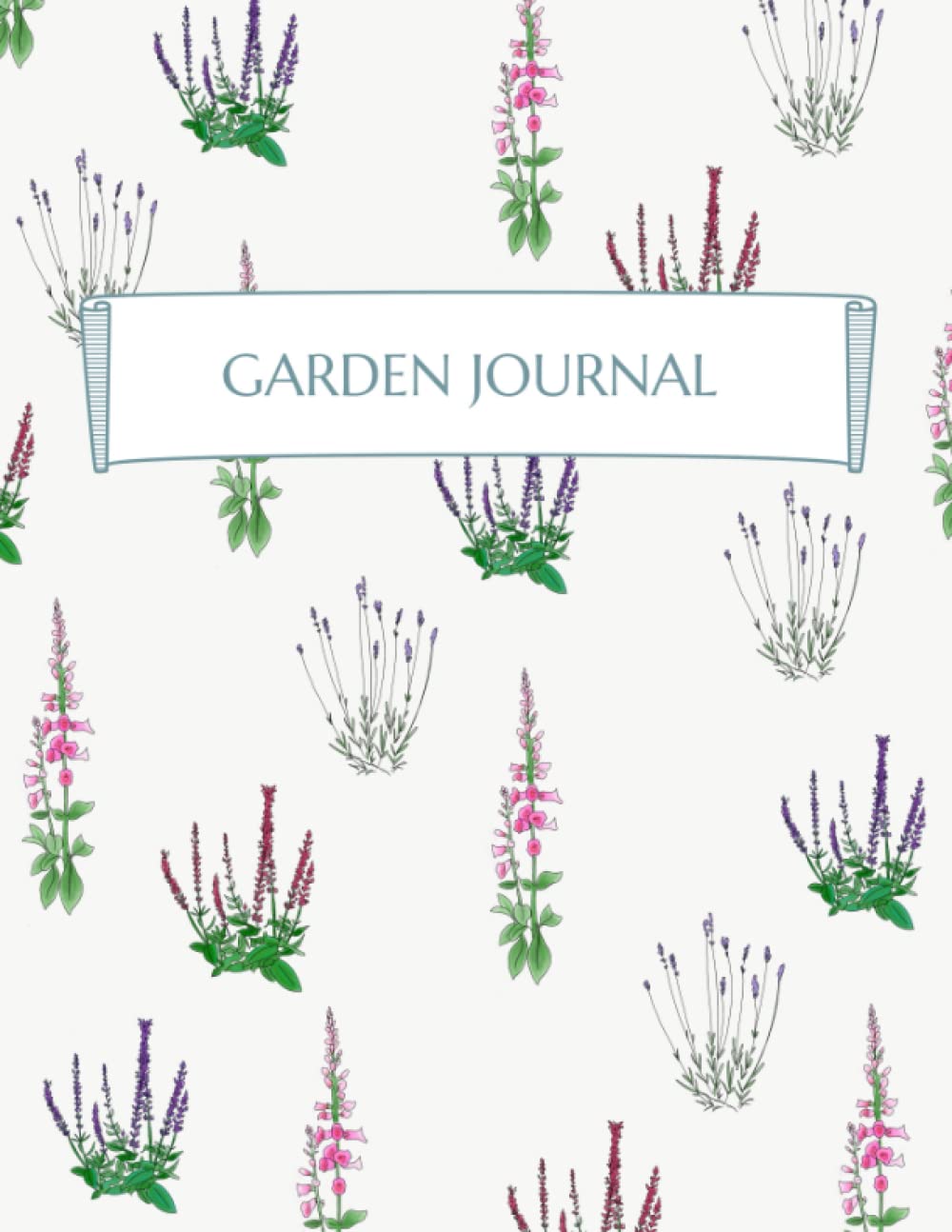 Garden Journal: 8.5×11 with green interior
