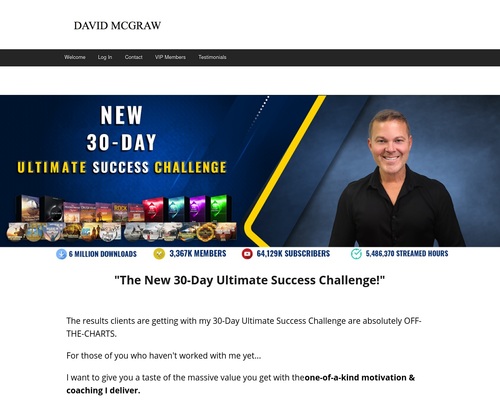 David McGraw, Ph.D VIP Membership (Over 100 Unique Hypnosis Sessions)