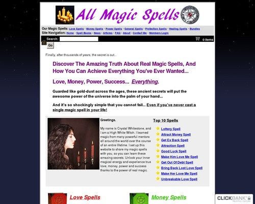 All Magic Spells (TM) : Top Converting Magic Spell eCommerce Store