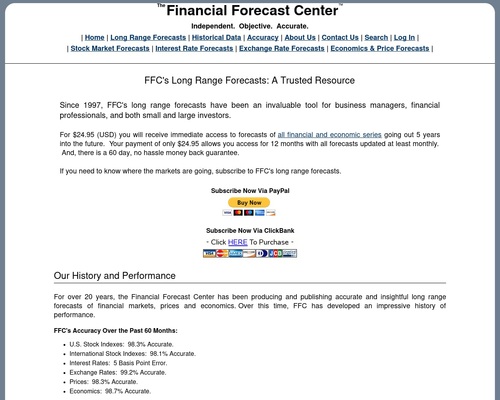 5 Year Financial And Economic Forecasts