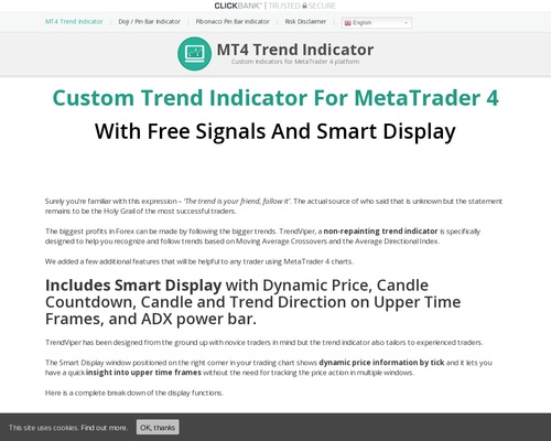 MT4 Technical Indicators With Signals For Forex – 50% Commission