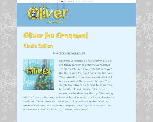 Oliver the Ornament one of People Magazine’s Best New Books