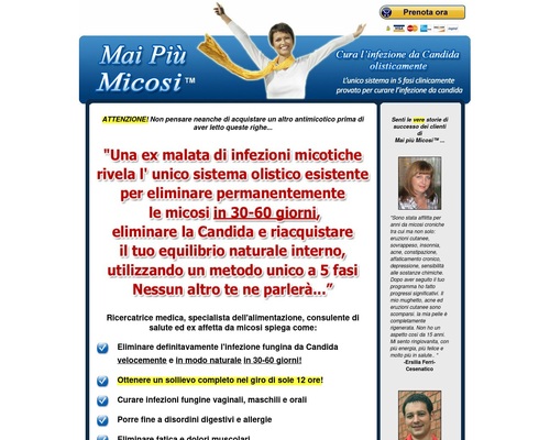 Mai più Micosi (TM) : Yeast Infection No More (TM) In Italian!