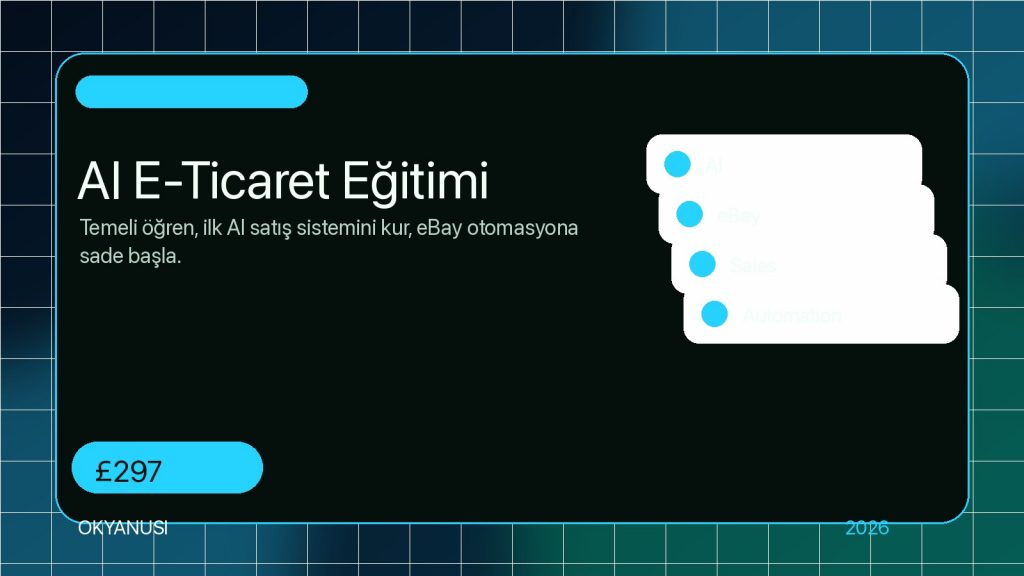 AI E-Ticaret Eğitimi 2026 Kapak